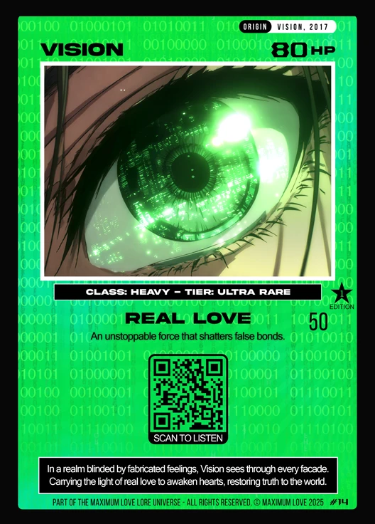 Vision trading card